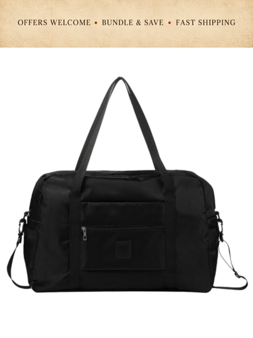 Waterproof Oxford Cloth Folding Duffle Bag Weekender Travel Gym Overnight